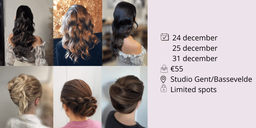 New year and christmass hairstyle